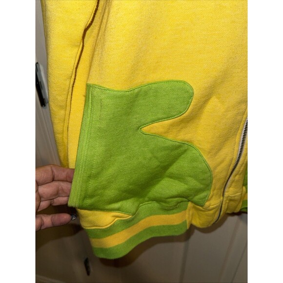MENS XL Green & Yellow Hoodie USASA Snowboard Championships App Series - Picture 3 of 10